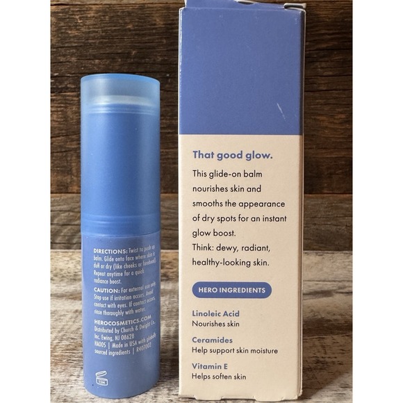 HERO COSMETICS Glow Balm Radiant Skin Stick 0.4 oz – New | Stocking Stuffer Idea - Picture 3 of 5